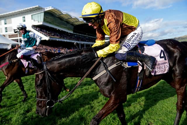 “He is in good form. He had a hard race at Christmas and had a hard race the other day, but he ran fantastic in both races. He’s a horse that does run well in Cheltenham.”