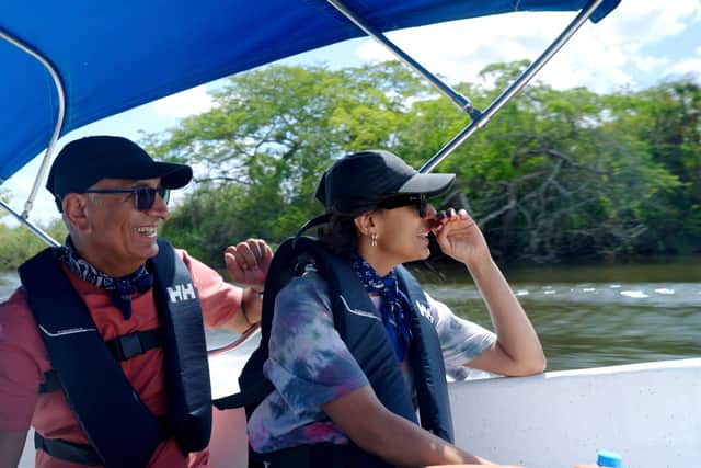 After reaching the first checkpoint in Flores Guatemala, Anita said: “Can’t quite believe it.