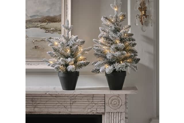 10. Pre-lit Snowy Christmas Tree Duo, £44.99, Lights4fun