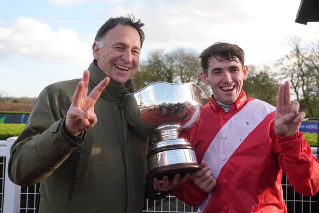Envoi Allen was well in control jumping the last and he kept galloping to see off Affordale Fury by three and three-quarter lengths, adding to his 2022 and 2024 wins this race, as well as making it a 10th Grade One victory of his career.