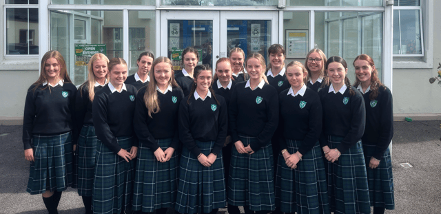 Students of St. Anne's Secondary School in Tipperary Town