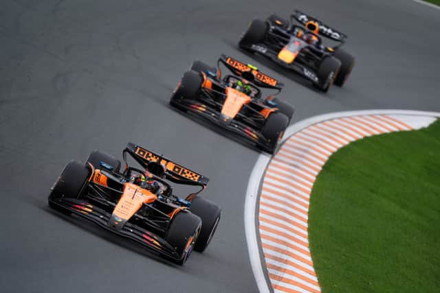Verstappen was the only one of the top 10 to start on soft tyres and it offered him significantly more grip in the opening corners.