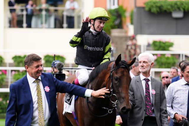 As the race developed the contenders behind her attempted to close, but the daughter of Too Darn Hot was well able to keep her head in front to claim an eventual one-length win from George Scott’s Staya.