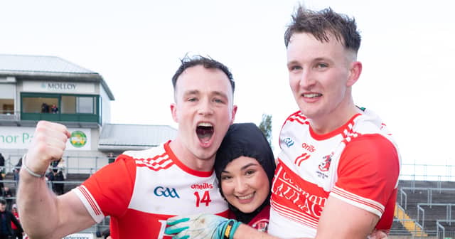 Clonbulloue's Ruari and Keith O'Neill with their sister Cara