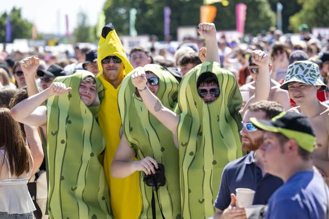 Music fans enjoyed sunny weather over the weekend and braved temperatures of up to 30C.