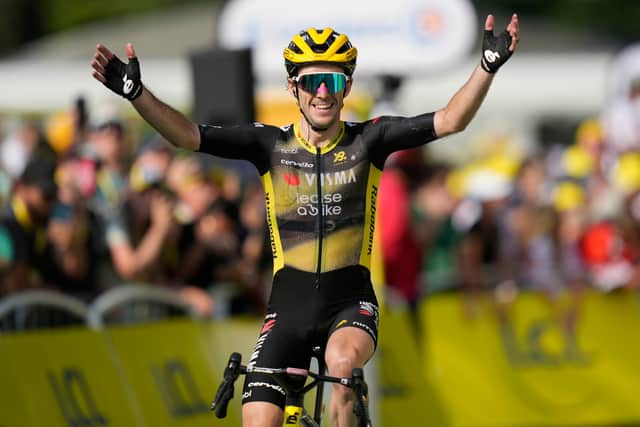 Pogacar put in a late dig as he traded blows with rival Jonas Vingegaard, but when the world champion came in four minutes 51 seconds behind Yates, 4:20 behind Healy, the yellow jersey swapped shoulders with Healy 29 seconds better off going into Tuesday’s rest day.