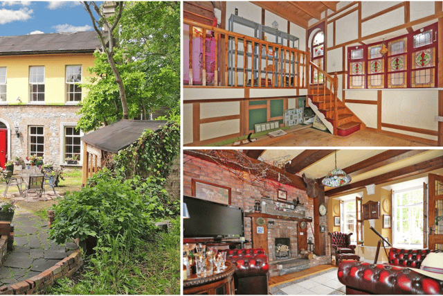 Its original 1900s stone walls, snug-style kitchen, and impressive feature fireplace create a sense of comfort, craftsmanship, and timeless appeal.