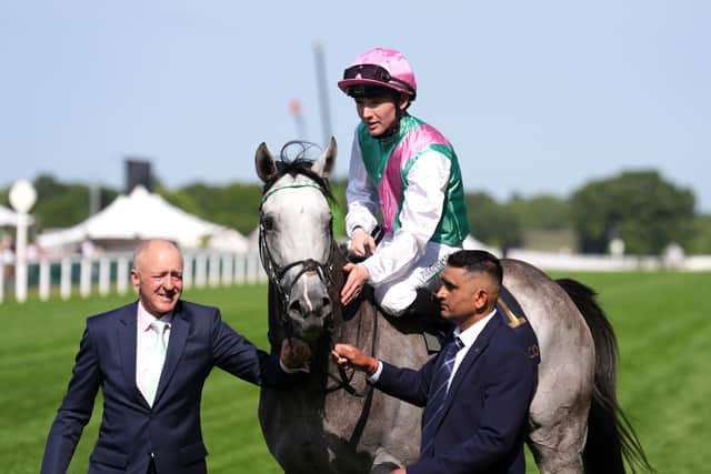 “I think that seems to be the train of thought, sort of Sussex or Jacques le Marois next. He’ll tell us closer to the time whether he’s ready for Goodwood or he needs another week or two.”
