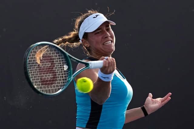 Kartal was playing her first match of the season after choosing to stay at home over Christmas and she could find no traction in the opening set, watching a succession of winners fly past her following a further delay while the umpire used a towel to help dry damp patches on the court.