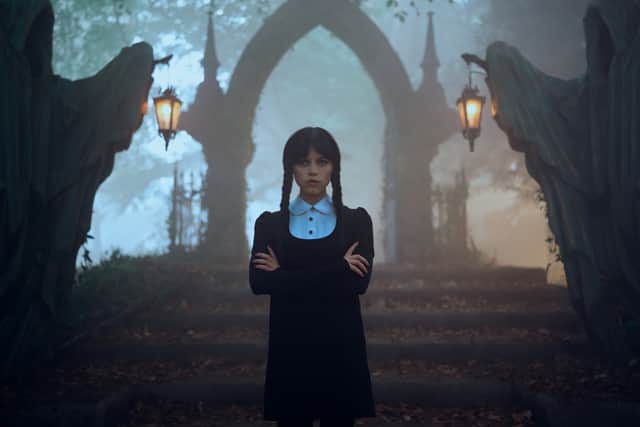 Ortega is one of the main characters on hit Netflix show Wednesday which follows Wednesday Addams, played by Jenna Ortega as she adjusts to life among her supernatural peers at Nevermore Academy. 