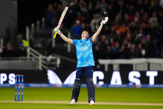 Brook hit five fours and two sixes in his 51 not out, with Pope 29no in support. The pair were reprising their game-changing partnership from the first Test in Christchurch, where Brook’s 171 and Pope’s 77 helped pave the way for victory.