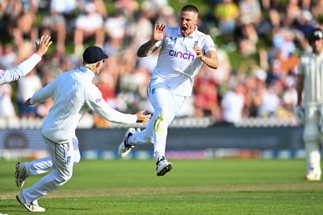 Jacob Bethell was the fourth to go, nailing back-to-back drives before being caught down the leg-side off a wayward bumper. A period of calm was in order, but England rarely take that route. Instead, Brook and Pope put their foot to the floor with 81 runs in 80 balls before lunch. Brook quickly showed he was in no mood to be dictated to, stepping outside leg and launching Smith out of the ground into the road.
