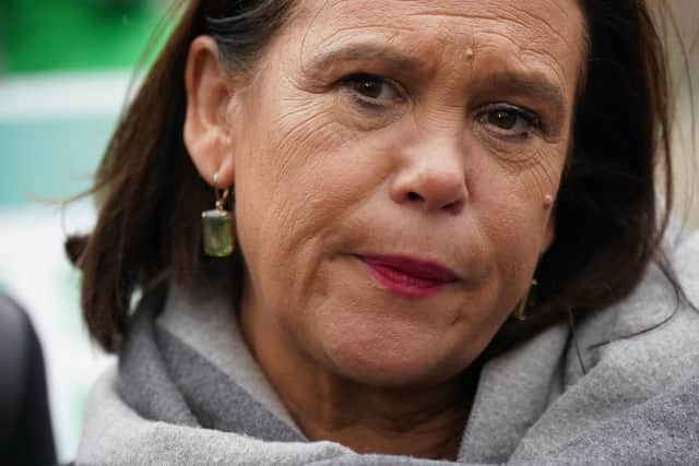 “I think it’s scaremongering,” she said. “I think it’s a mark of desperation. I think he, like us, recognises that momentum for change. He recognises that the momentum for change is behind Sinn Fein.”