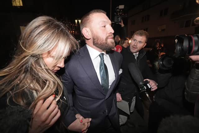 Mr McGregor made no comment as he left court, but later in a post on X, formerly Twitter, said he intends to appeal.