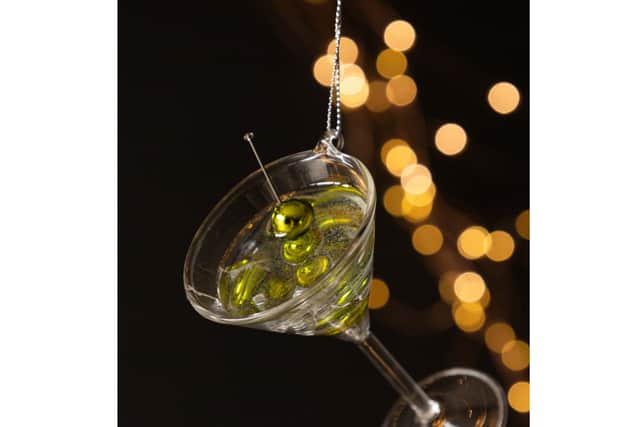 5. Martini Glass Christmas Tree Decoration, £12, Rockett St George