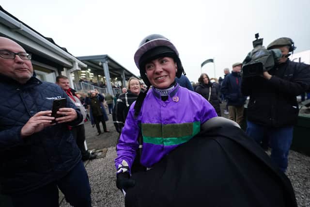 But Asian Spice was the one she wanted, trained by her dad and owned by former trainer Martin Hill, an old family friend, the 3-1 chance cruised around and came home five lengths clear to notch up a third course win.