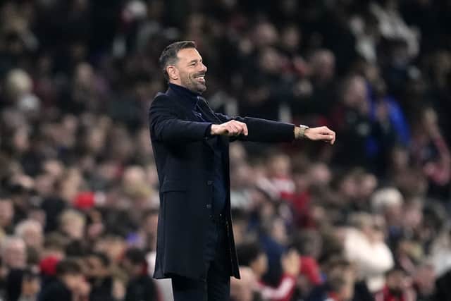 The Dutchman, who returned to United in the summer as one of Ten Hag’s assistants, ends his temporary reign at home to Leicester – the club he oversaw a 5-2 win against in Wednesday’s Carabao Cup tie.
