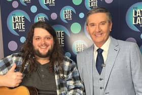 Garron Noone and Daniel O'Donnell after their duet on the Late Late Show Country Special PIC: Garran Noone via Instagram