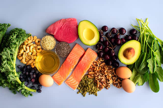 The adage is true: your gut truly does affect everything. Fatty acids are essential for your hair and scalp microbiome. “Incorporate a variety of vitamins, minerals, and healthy fats to support overall scalp health,” says Sharpton, “Foods rich in omega-3 fatty acids, antioxidants, and vitamins A and D are particularly beneficial.”