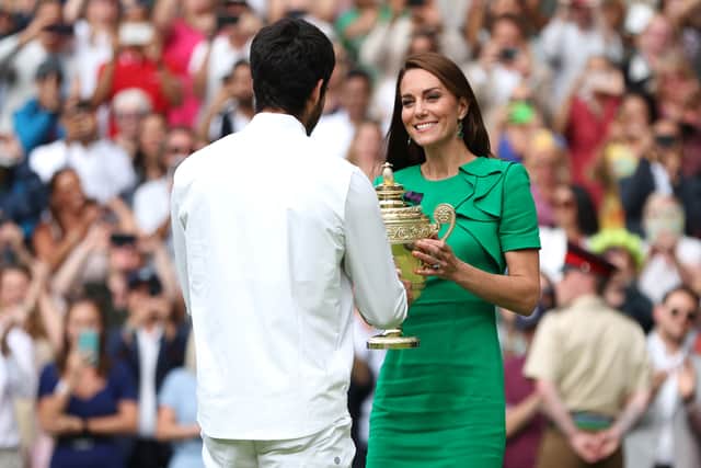 Earlier in the tournament, Kate paid tribute to double champion Sir Andy Murray, saying he should be “so very proud” after he missed out on a final chance at Wimbledon.