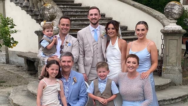 Daniel and Majella join Michael and Sarah, who were married in Italy