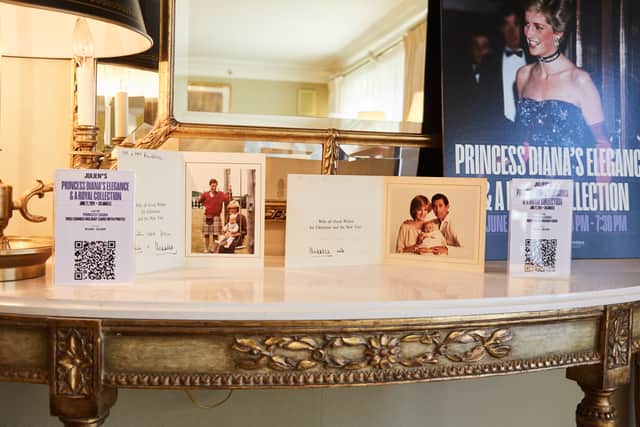 “But of course Princess Diana takes centre stage with over 50 items from her life and career, incredible gowns from all her favourite designers, but also very personal handwritten notes and cards,” Mr Nolan told PA.