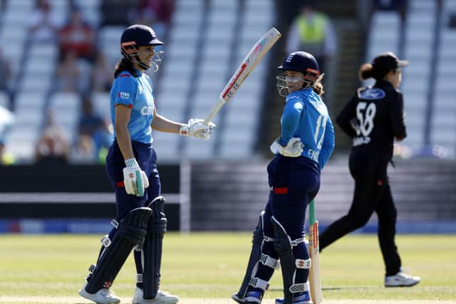 A four over mid on soon after took Bouchier to a 38-ball half-century and England cruised to 117 without loss after 15 overs.