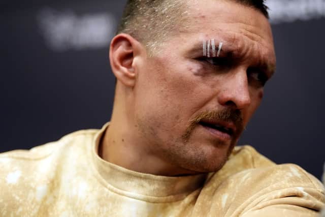 “I don’t want to think about boxing now,” Usyk said in his post-fight press conference.