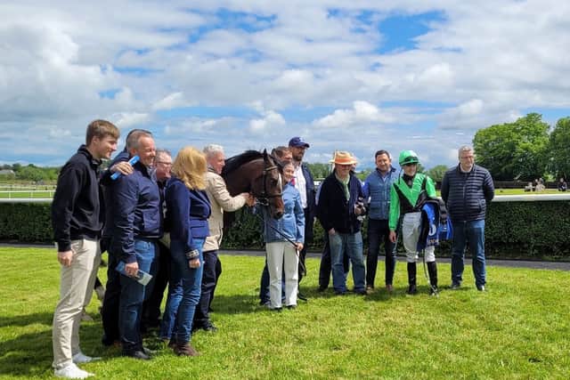 Placed on his first two starts at Dundalk and Cork, the Mehmas colt made it third time lucky at third time of asking as a 9-4 favourite under Luke McAteer, finishing with gusto to get up and beat the front-running Passing Phase by half a length.