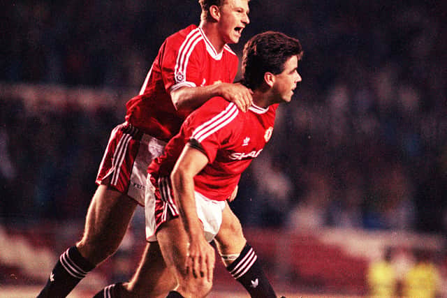 His match-winning goal in the third-round match against Nottingham Forest in 1990 is widely credited with keeping Sir Alex Ferguson in a job, and he was a late substitute as the Red Devils beat Crystal Palace in the final to kick off a trophy-laden golden era.