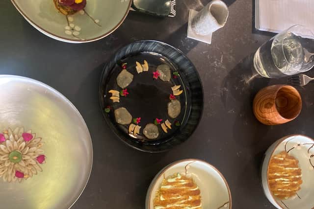 In the chef’s nearby three Michelin starred restaurant, AM par Alexandre Mazzia, I’m taken on a food journey like nothing I’ve ever experienced before.
