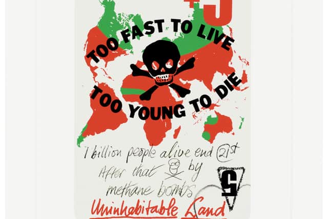 For the project, she designed a set of playing cards using strong graphics to convey a “culture-led economic strategy to save the world”.