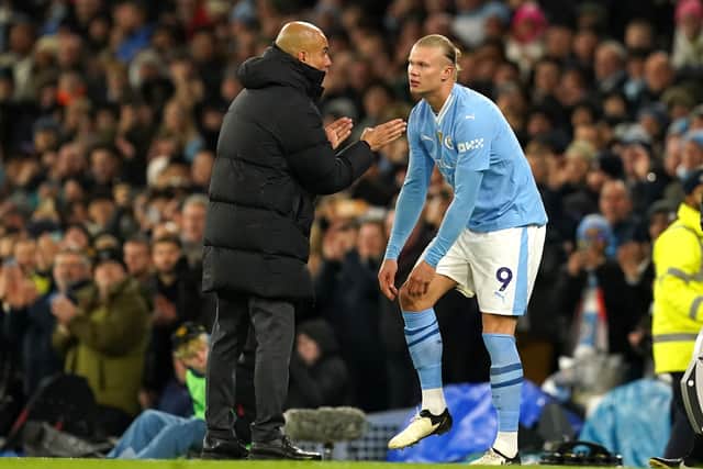 Pep Guardiola defends ‘best striker in the world’ Erling Haaland after ...