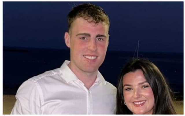 The late Rian Sheridan with his girlfriend Áine Griffin. Picture: Facebook Kilbride GAA Club