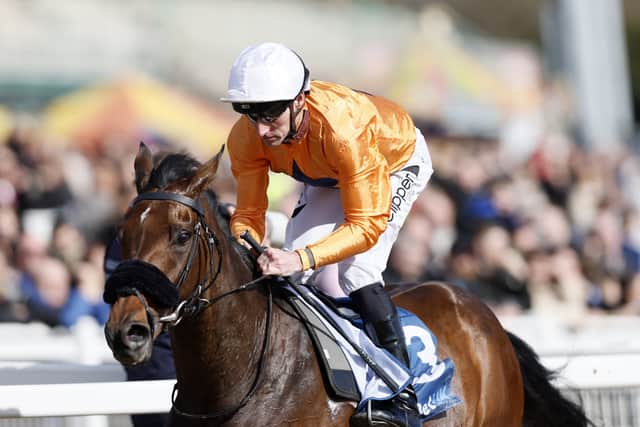 The race was over a furlong out as long as Prydwen saw out the trip and he ran right through the line. Duke Of Oxford made late gains to claim second, beaten three and a half lengths, with Spartan Army in third.