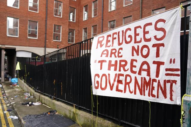 Protest urging Government to take action for homeless asylum seekers to ...