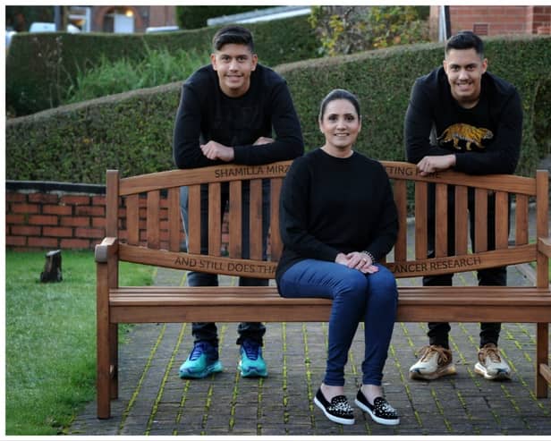 Shamilla with her sons Zakir and Zain
