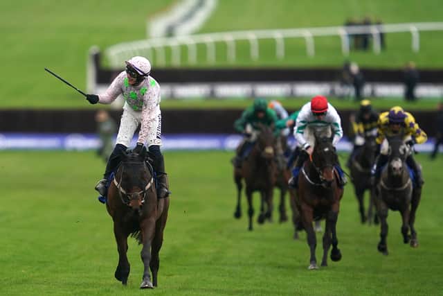 Having stayed out of trouble throughout, despite the Gordon Elliott-trained Found A Fifty looking dangerous Gaelic Warrior was cruising in behind and powered up the hill to canter to an easy victory as the 2-1 favourite. Another Mullins runner, Il Etait Temps, took third.