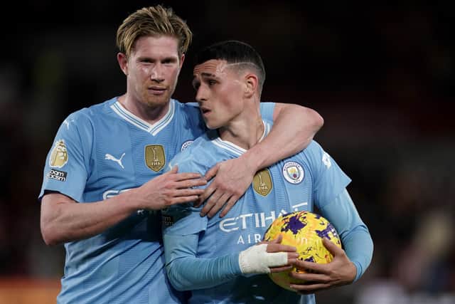 Foden had time to control the ball on his chest before side-footing past the unfortunate Flekken.
