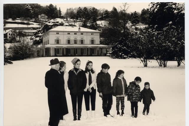 As the second of eight children from the late silent movie star’s fourth (and last) marriage to British actress Oona O’Neill, Michael grew up in a country pile called Manoir de Ban in Switzerland – Chaplin Snr had been exiled from the US in 1952, a victim of McCarthyism, suspected of communism (an allegation he consistently denied).