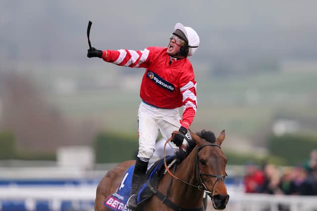 Coneygree’s racing journey began in November 2011, when the son of Karinga Bay – bred by Sara Bradstock’s late father, Lord Oaksey – made a successful start to his career in a Uttoxeter bumper.