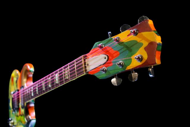 The auction house said it is the most expensive Clapton guitar ever sold at auction.