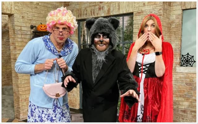 Tommy Bowe, Alan Hughes & Muireann O'Connell pull out the stops for Halloween | PICTURE: Instagram/@tommybowe