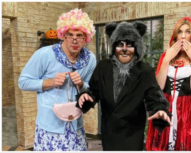 Tommy Bowe, Alan Hughes & Muireann O'Connell pull out the stops for Halloween | PICTURE: Instagram/@tommybowe