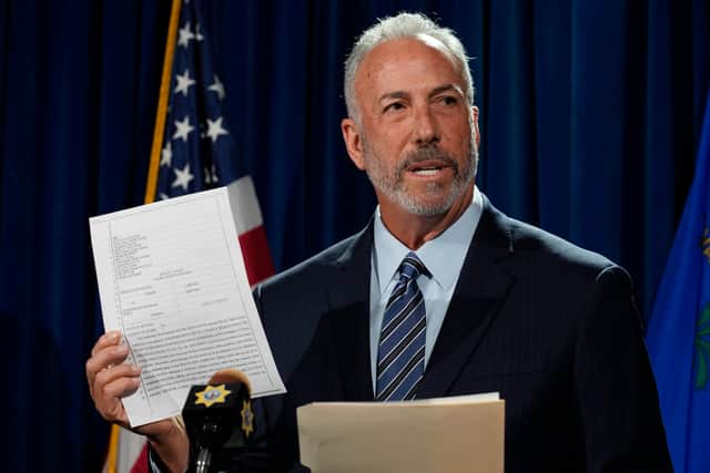 He was then charged by a Nevada grand jury with one count of open murder with use of the deadly weapon with a gang enhancement, according to Clark County Las Vegas district attorney Steve Wolfson.
