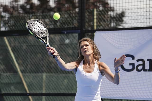 Croft, who is an ambassador for padel tennis, was speaking at the launch of the new court at the Crystal Palace National Sports Centre in London and said she hopes the new facility encourages more people to take it up.