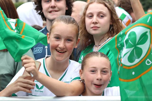 They said they were very proud of the team, naming Louise Quinn and McCabe as their favourite players, and said they had been inspired by the performance.