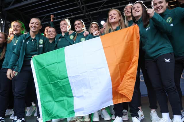 Asked about whether she had meant to score when she took the corner kick, McCabe said: “No, that was meant for Louise Quinn’s head, to be fair. But I was delighted to see it go in.”