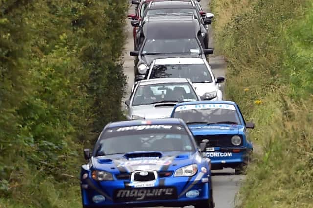 Their car crashed into a wall at the sixth stage of the Sligo States Rally.