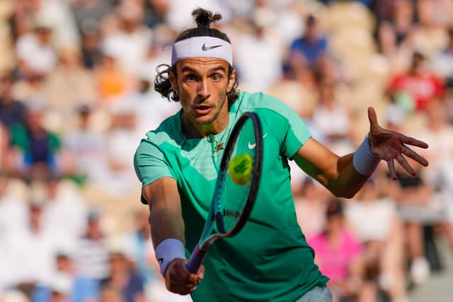He was immediately on the back foot, though, dropping serve in the opening game against the stylish Italian and swiftly losing the opening set.